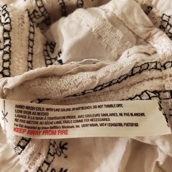 Free People Wild One Embroidered Top Sz S - Picture 11 of 12